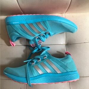 Adidas blue and pink  Running Shoes size 8.5